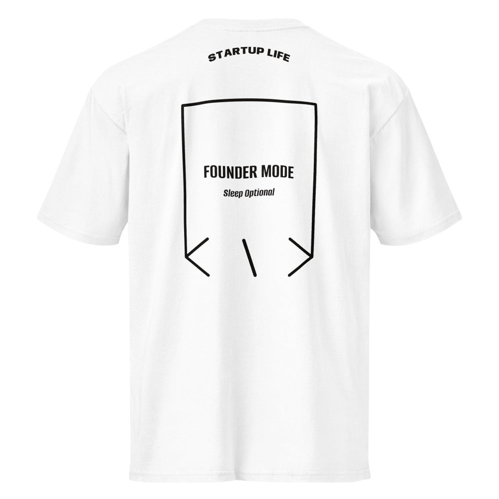 Founder Mode — White Black back mockup
