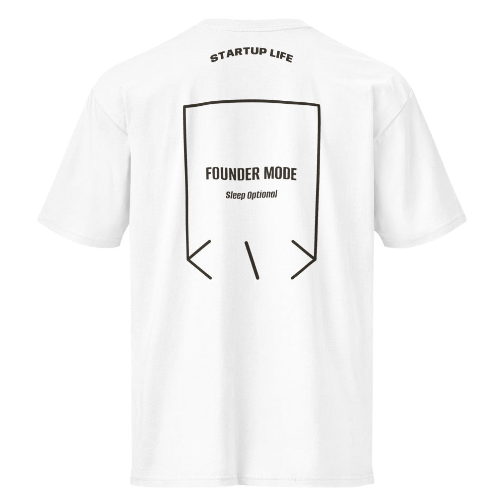 Founder Mode — White Vintage Black back mockup