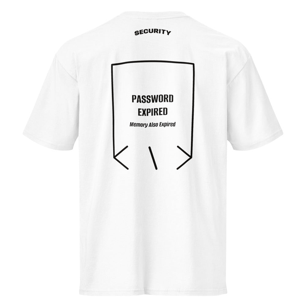 Password Expired — White Black back mockup