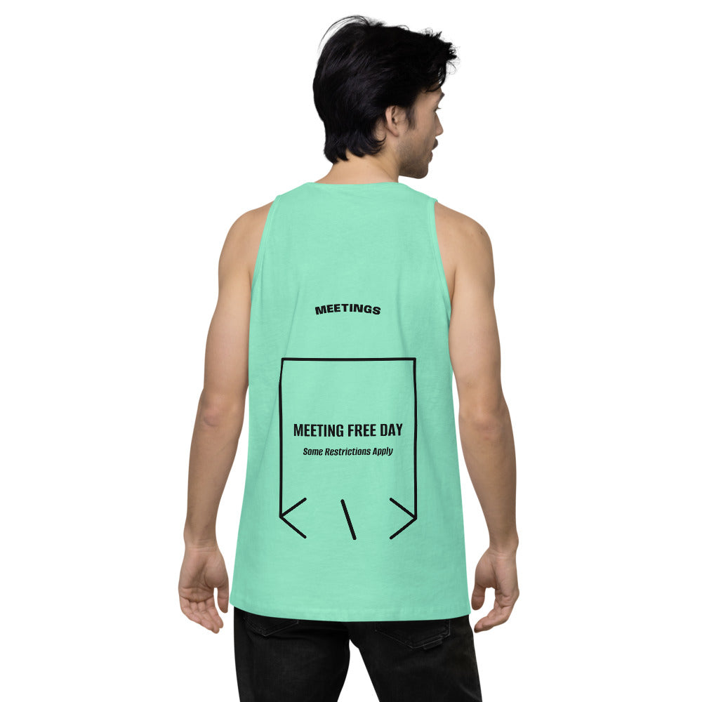 Meeting Free Day — Mint Black back mockup