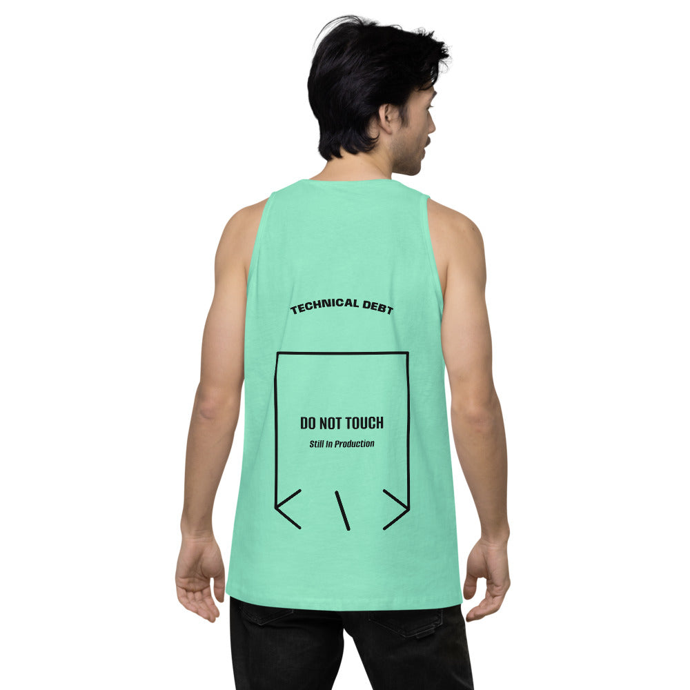 Do Not Touch — Mint Black back mockup