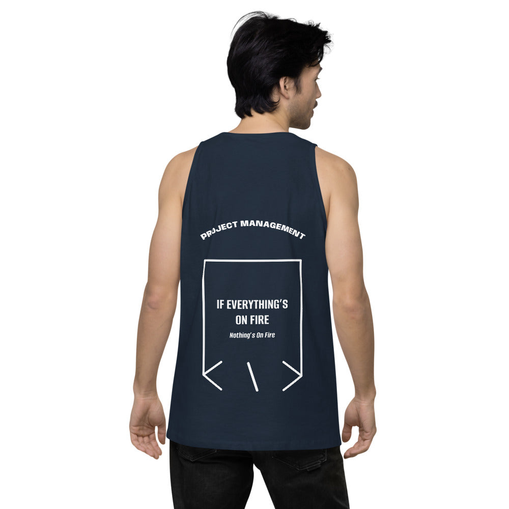 If Everything’s On Fire — Navy White back mockup