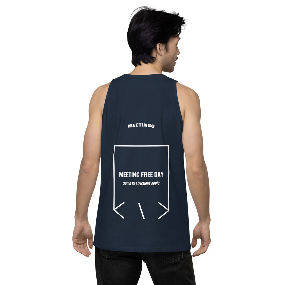 Meeting Free Day — Navy White back mockup