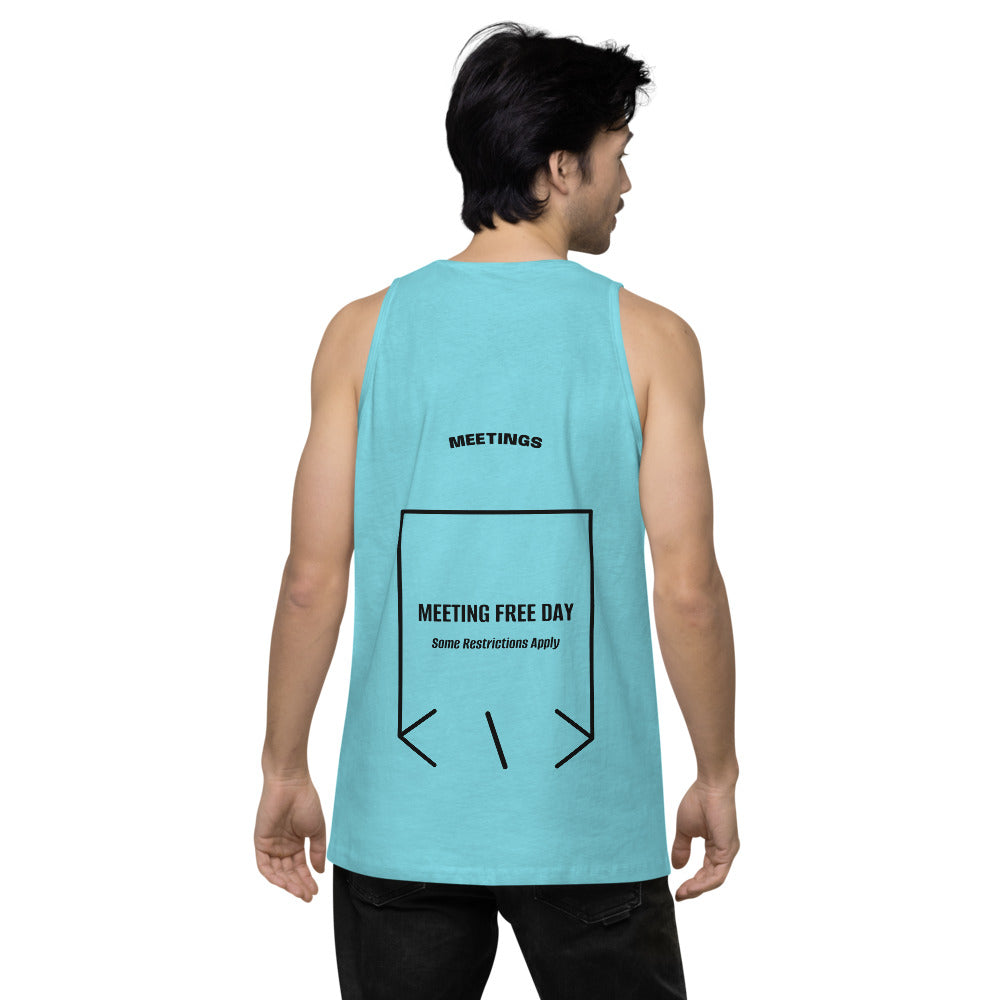 Meeting Free Day — Pacific Blue Black back mockup