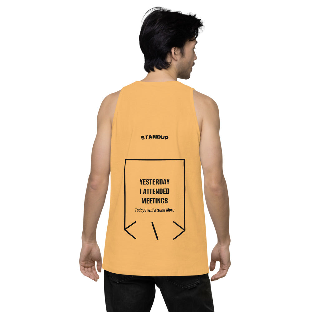 Yesterday I Attended Meetings — Squash Black back mockup
