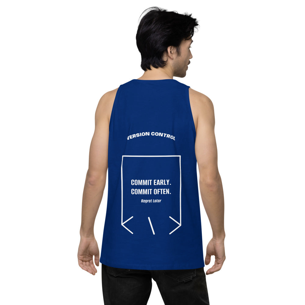 Commit Early. Commit Often. — Team Royal White back mockup