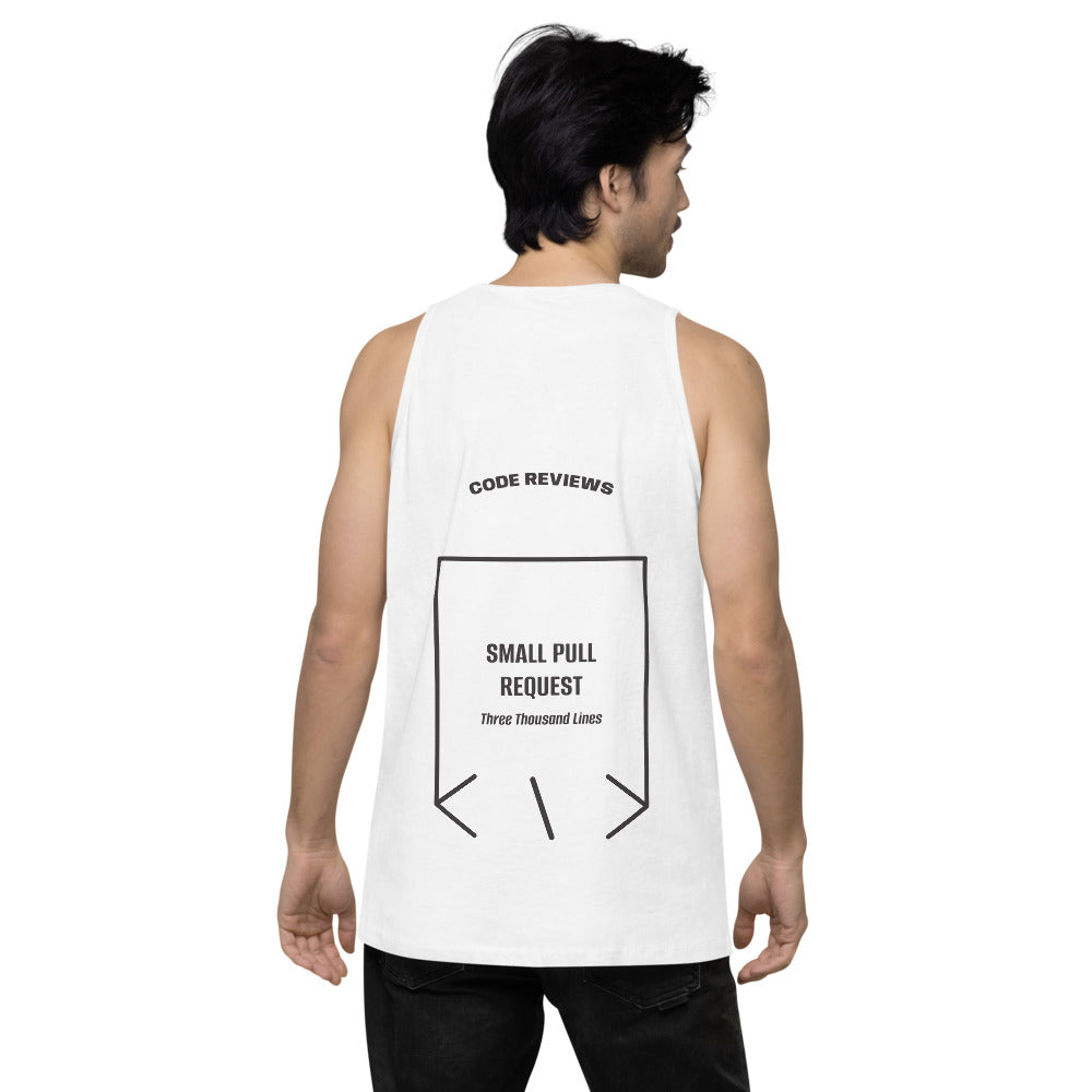 Small Pull Request — White Charcoal Heather back mockup