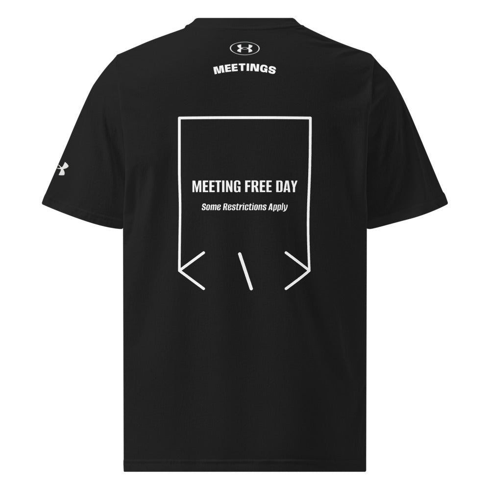 Meeting Free Day — Black White back mockup