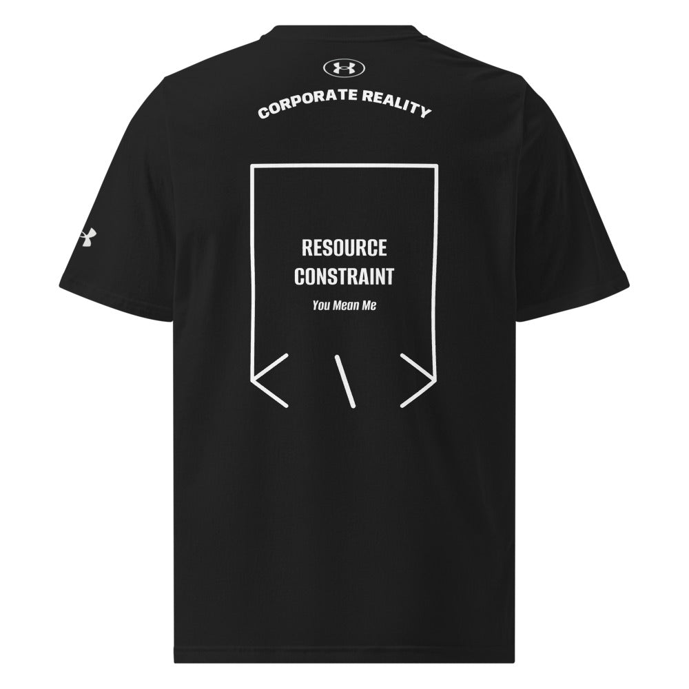 Resource Constraint — Black White back mockup