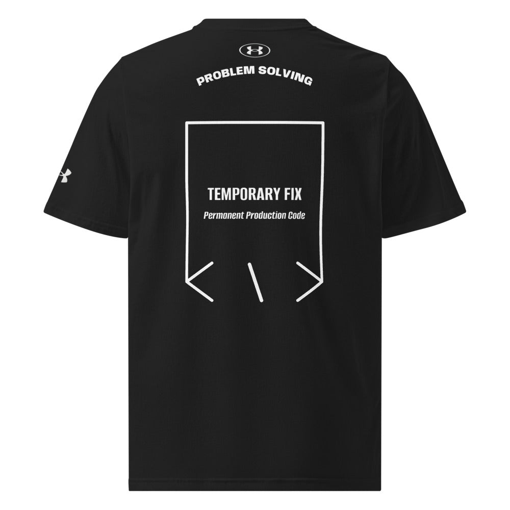 Temporary Fix — Black White back mockup