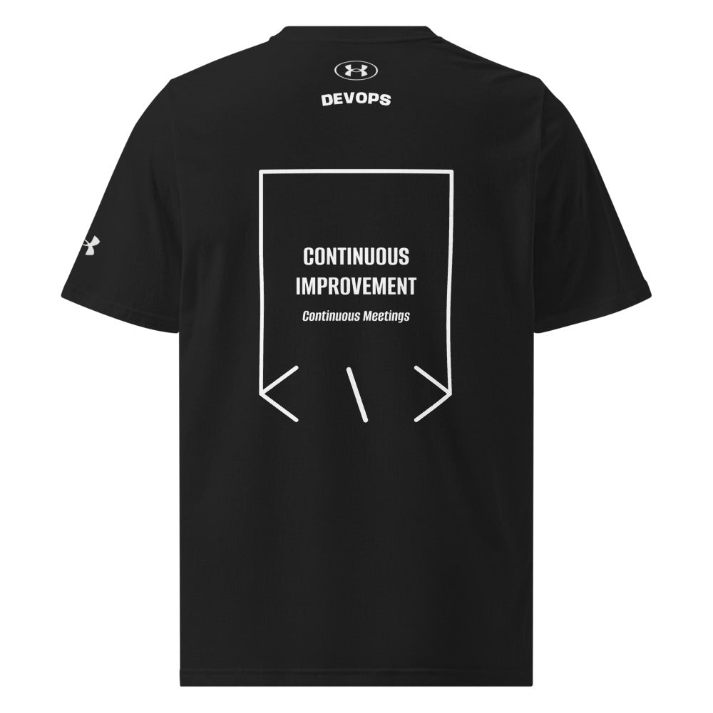 Continuous Improvement — Black White back mockup