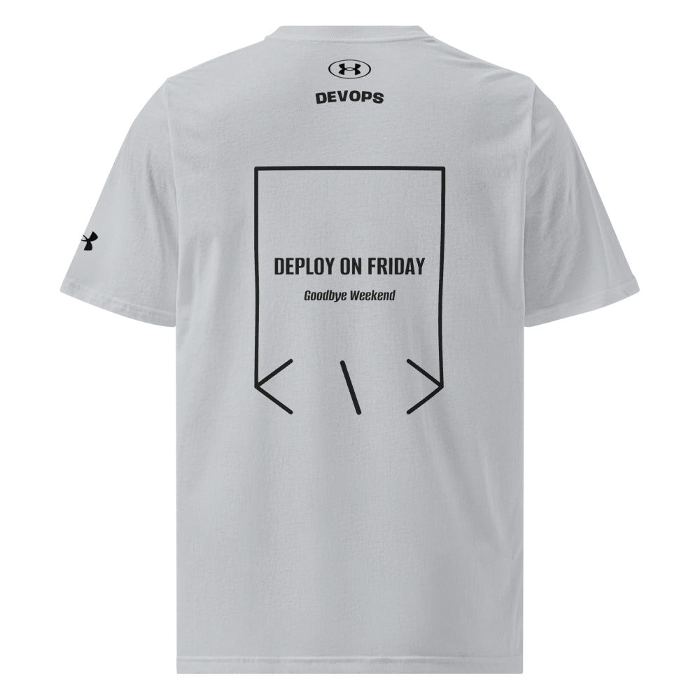 Deploy On Friday — Grey Black back mockup