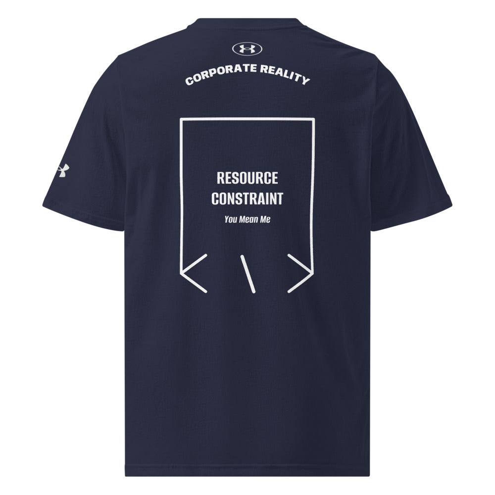 Resource Constraint — Navy White back mockup