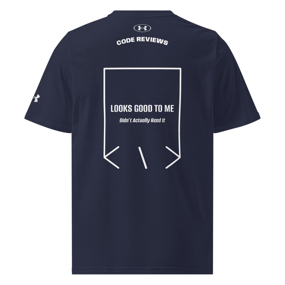 Looks Good To Me — Navy White back mockup