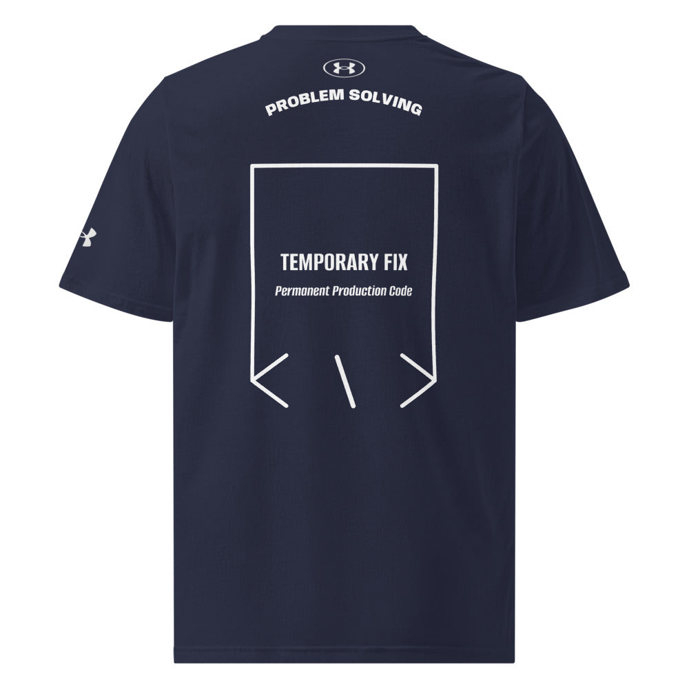 Temporary Fix — Navy White back mockup