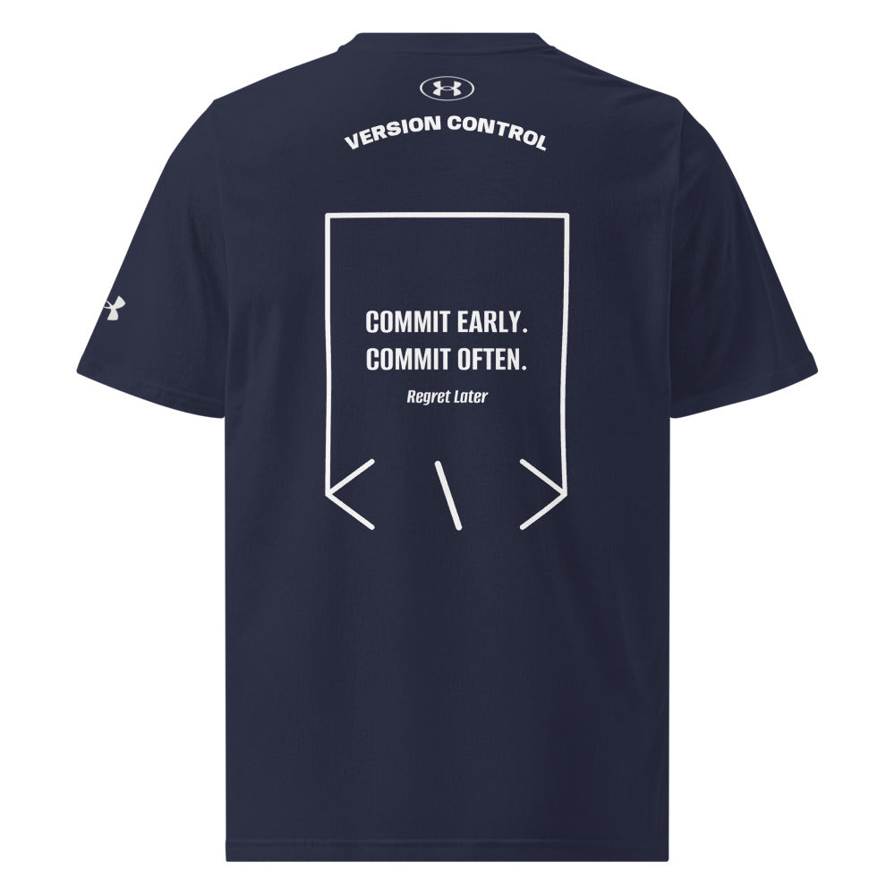 Commit Early. Commit Often. — secondary back mockup