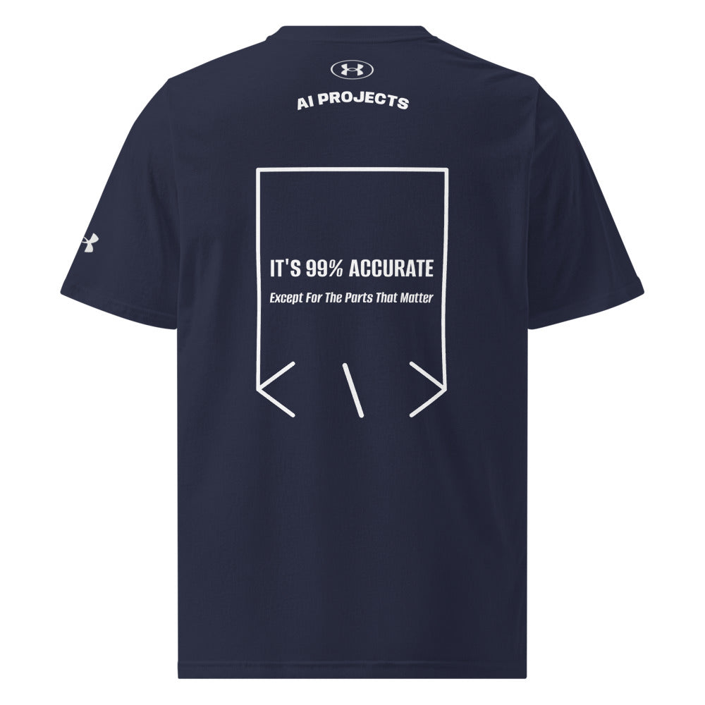 It's 99% Accurate — Navy White back mockup