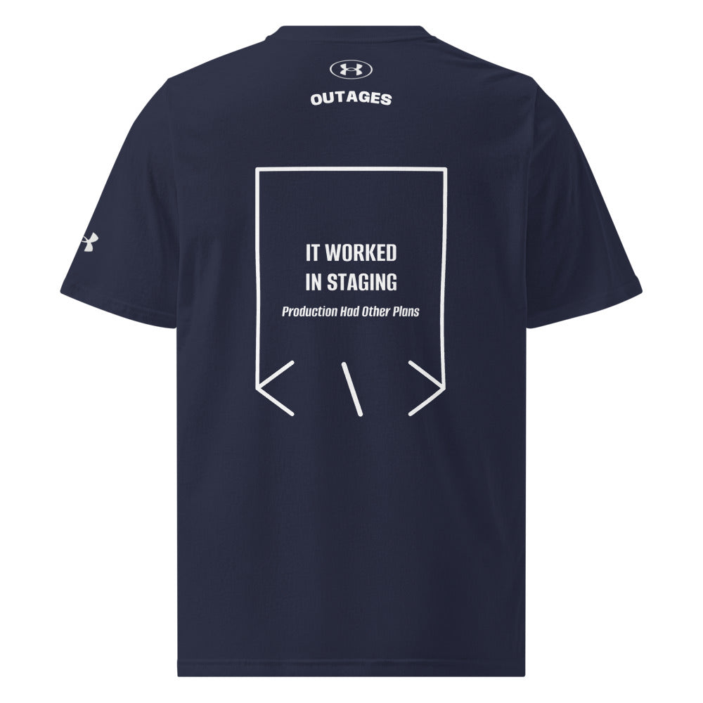 It Worked In Staging — Navy White back mockup