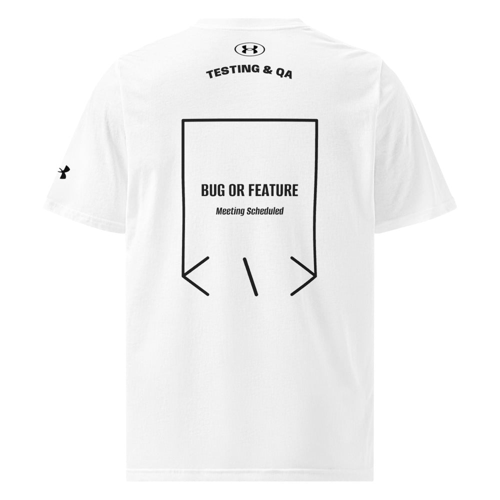Bug Or Feature — White Black back mockup