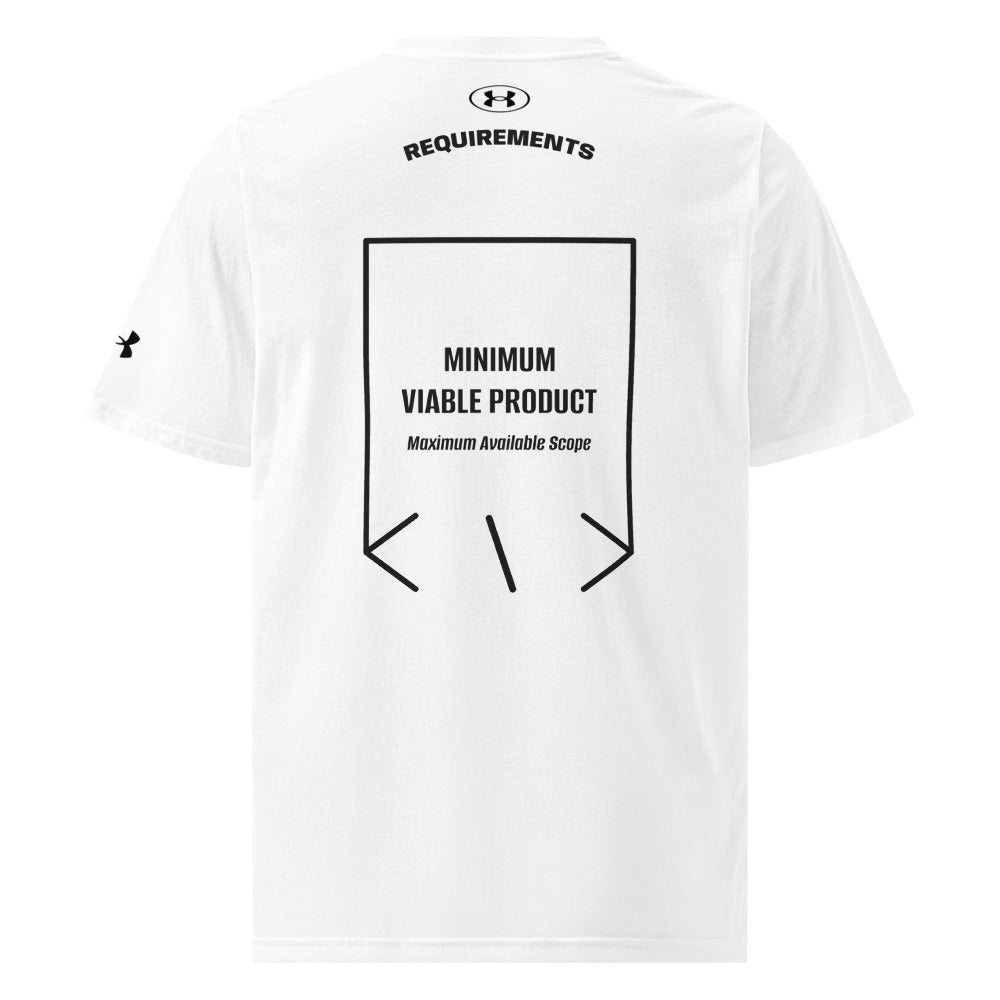 Minimum Viable Product — White Black back mockup