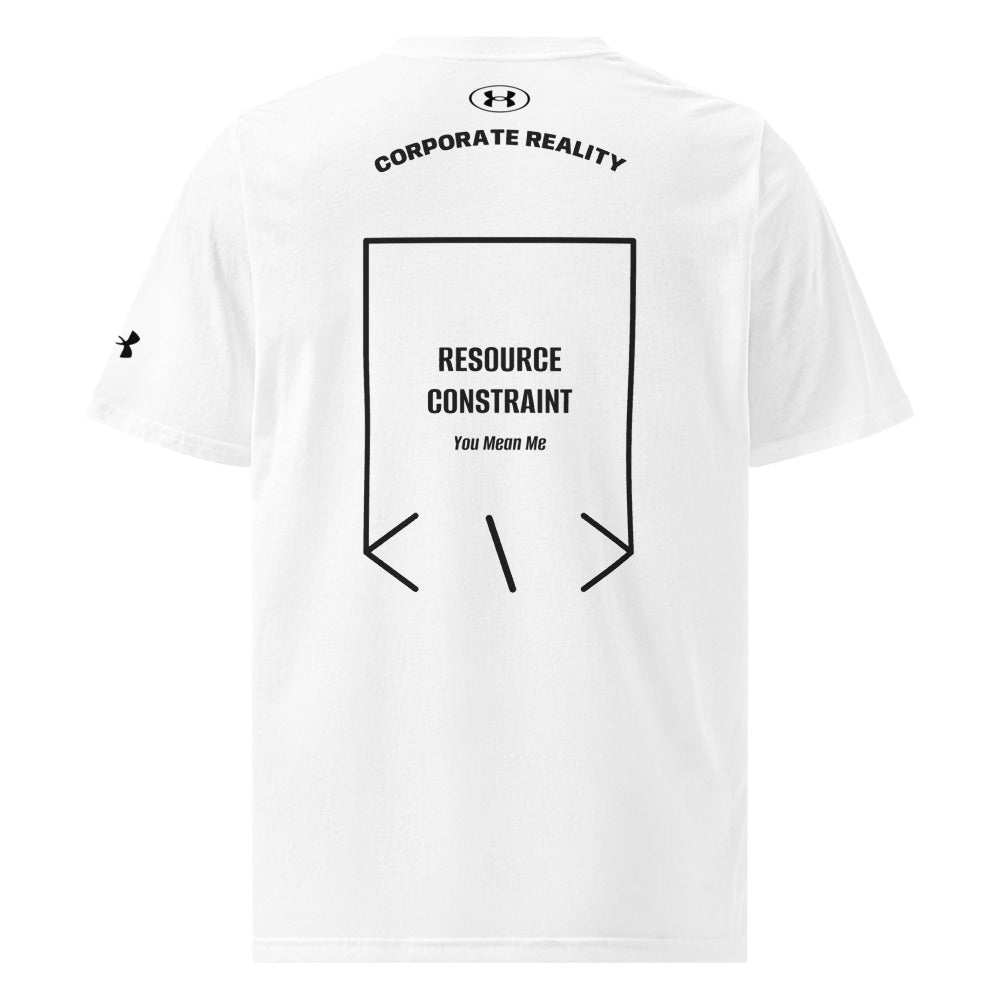 Resource Constraint — White Black back mockup
