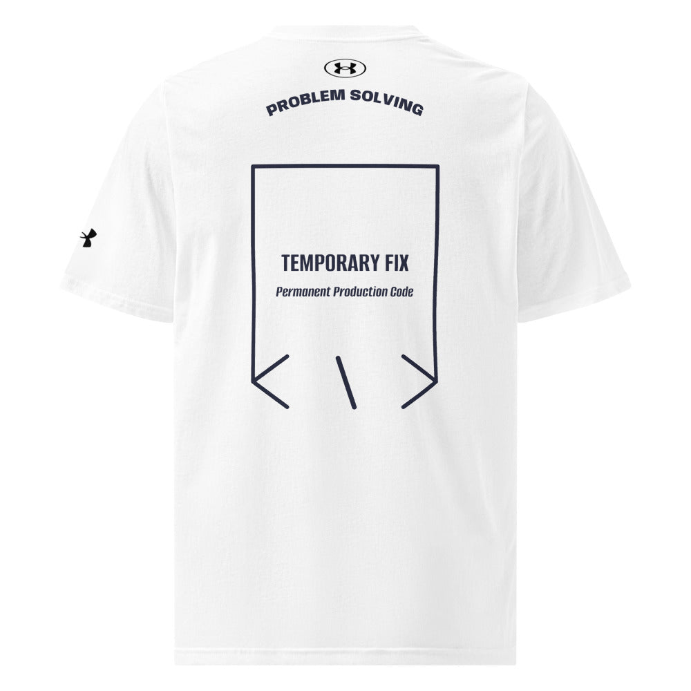 Temporary Fix — White Navy back mockup