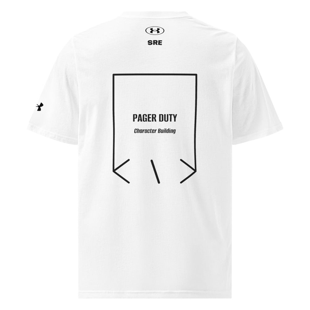 Pager Duty — White Black back mockup