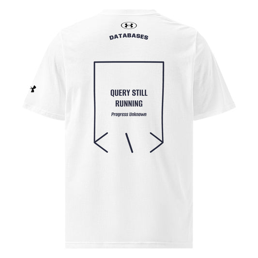 Query Still Running — secondary back mockup