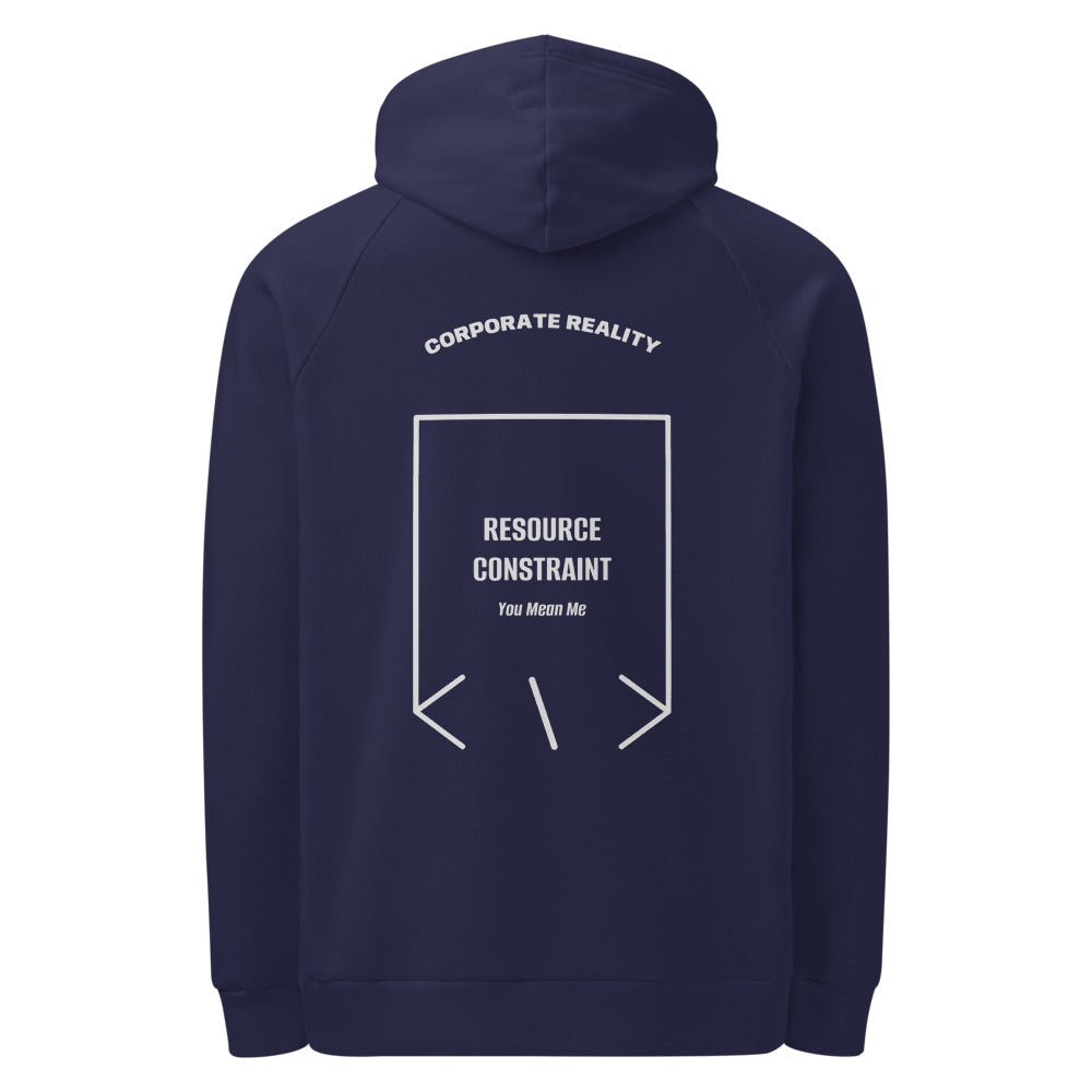 Resource Constraint — Navy Grey back mockup
