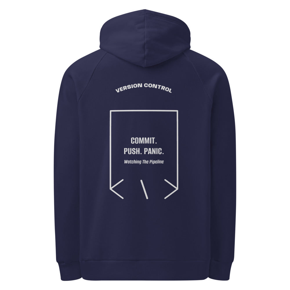 Commit. Push. Panic. — secondary back mockup