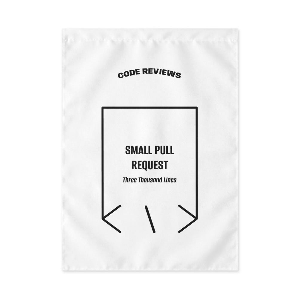 Small Pull Request — White Black back mockup