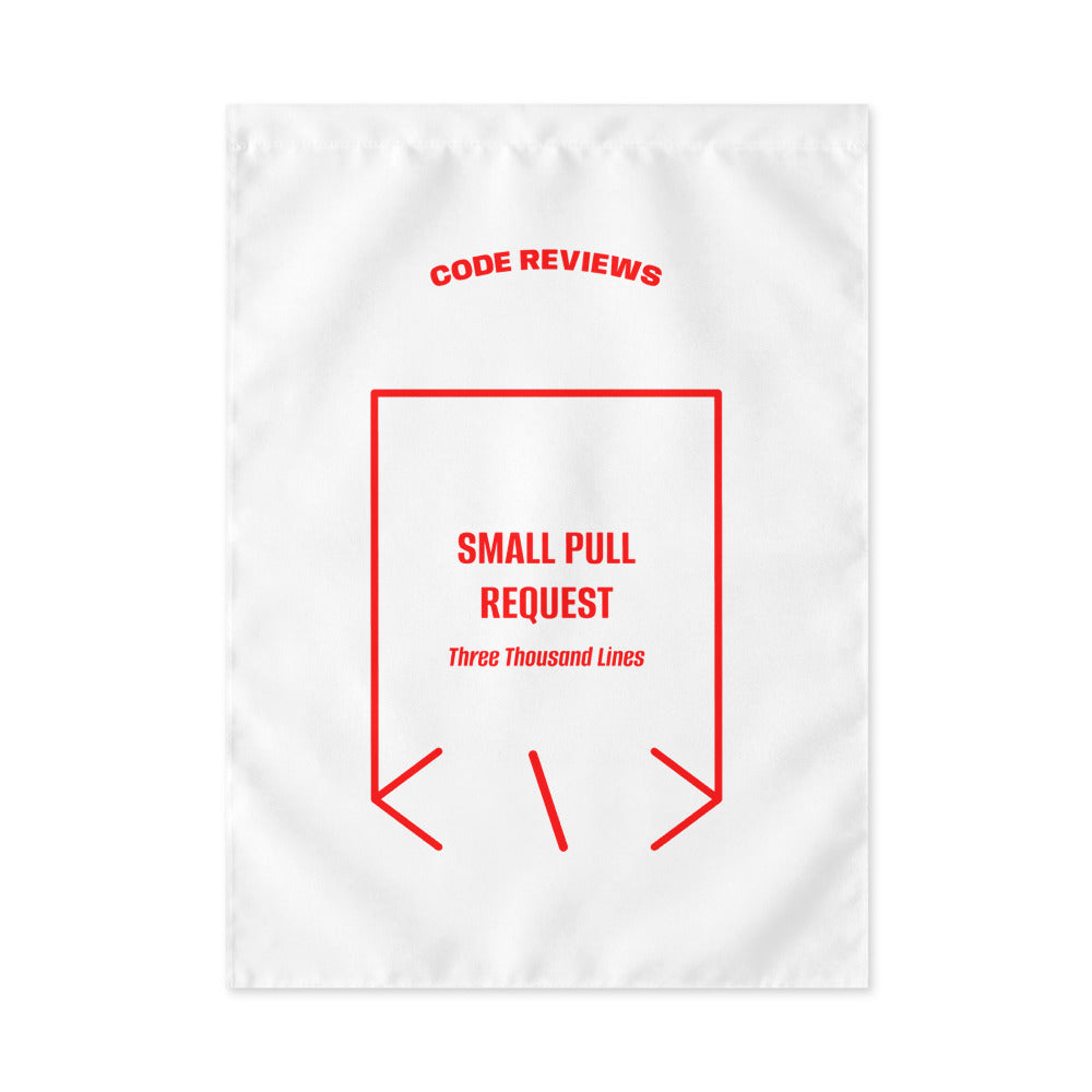 Small Pull Request — White Red back mockup