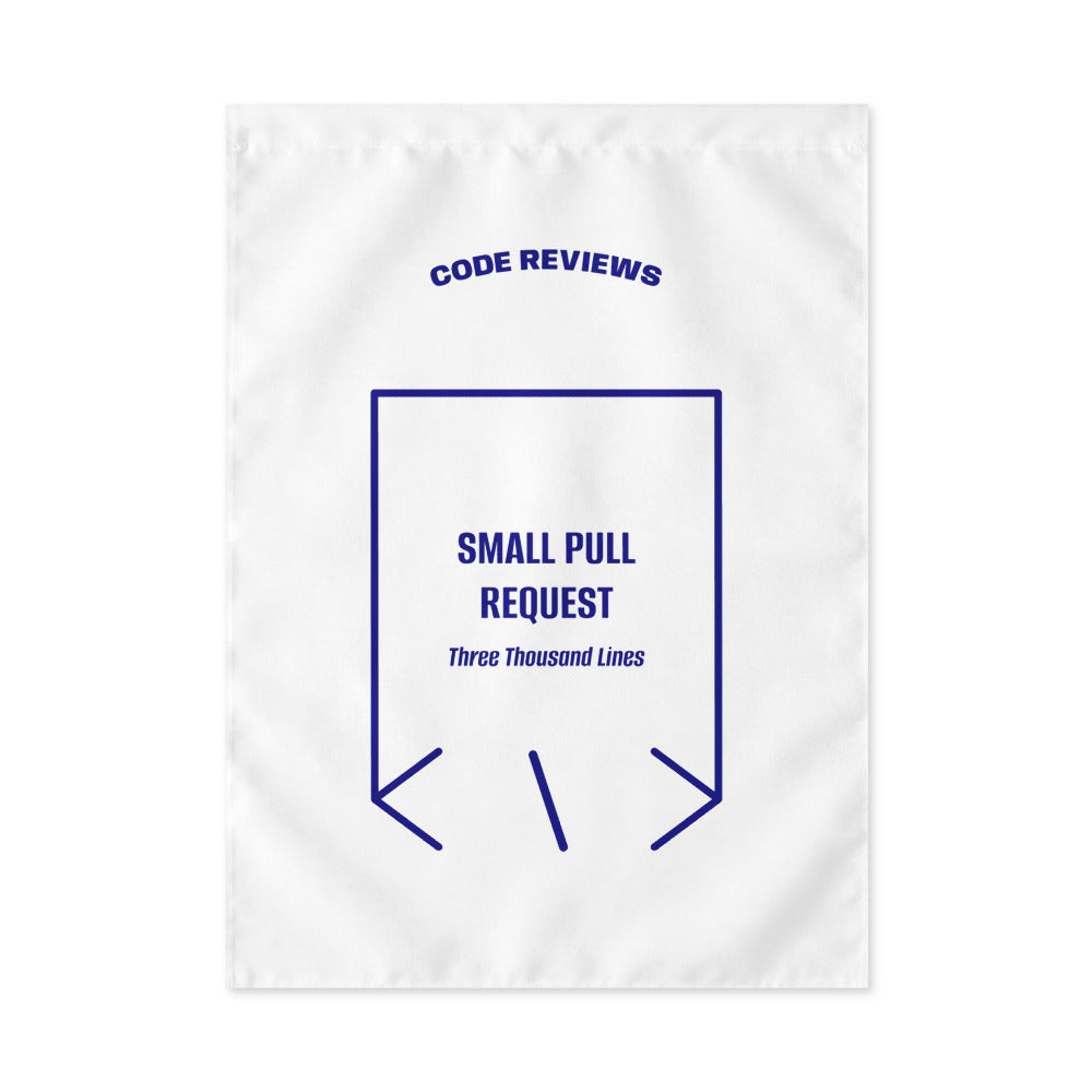 Small Pull Request — White Navy back mockup