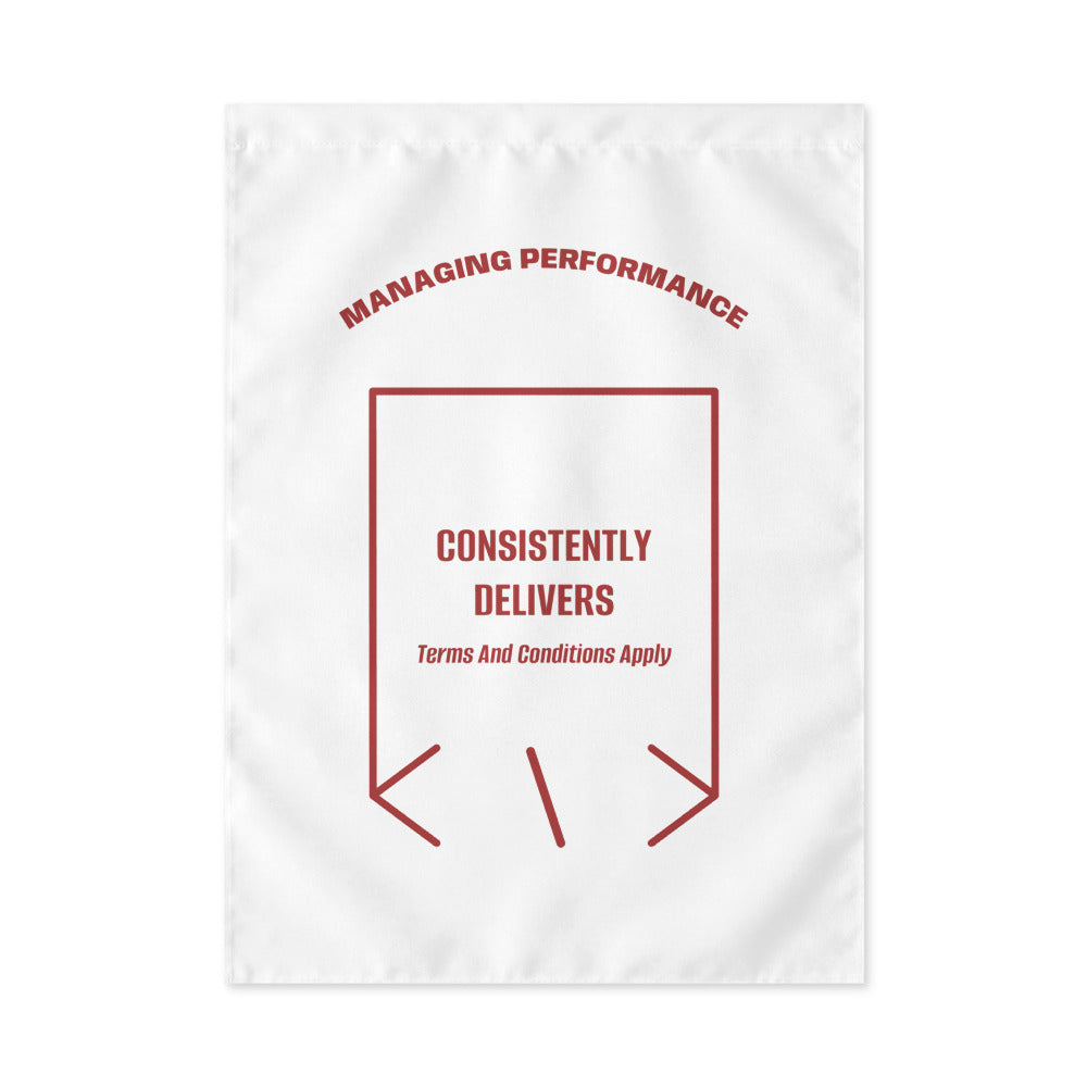 Consistently Delivers — White Brown back mockup