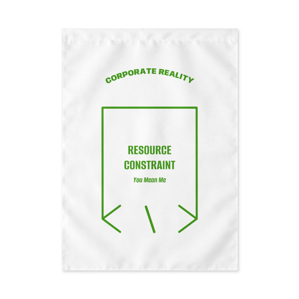Resource Constraint — White Green back mockup