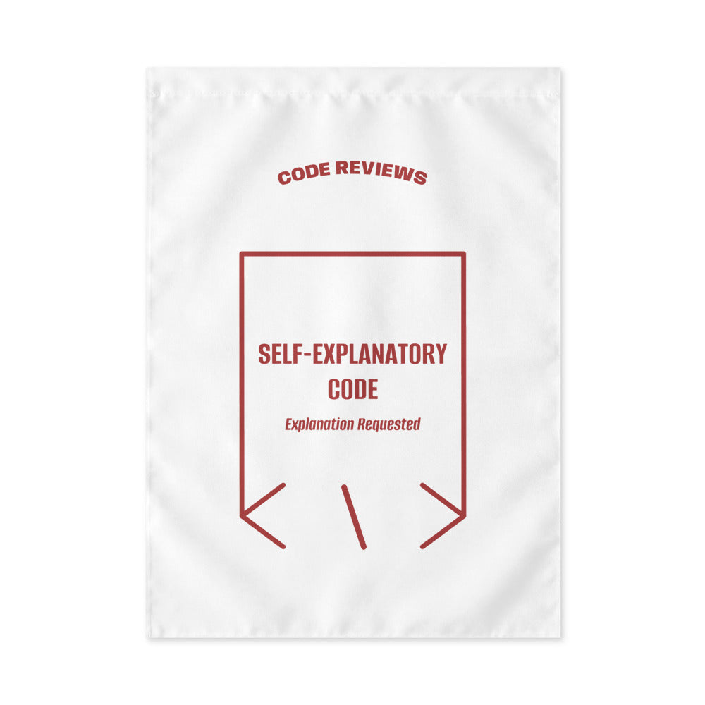 Self-Explanatory Code — White Brown back mockup