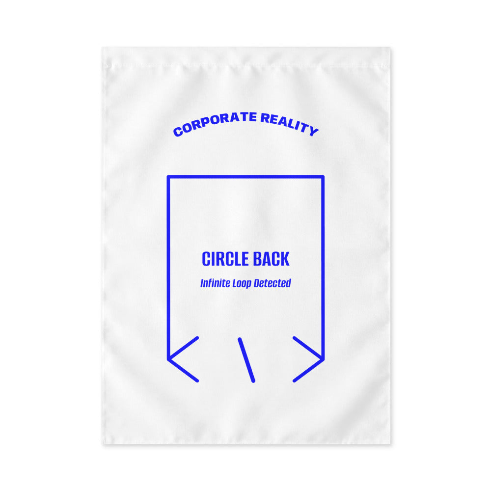 Circle Back — White Blue back mockup