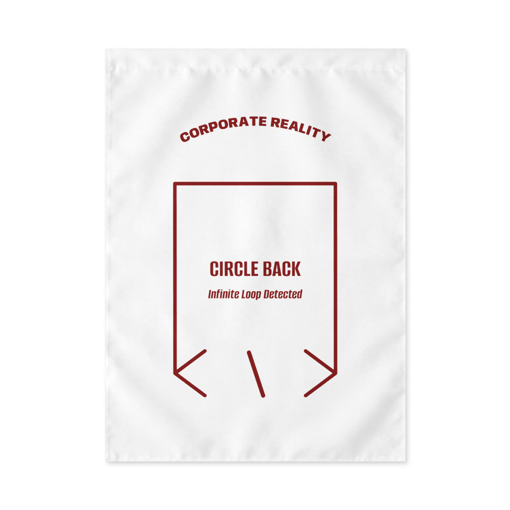 Circle Back — White Maroon back mockup
