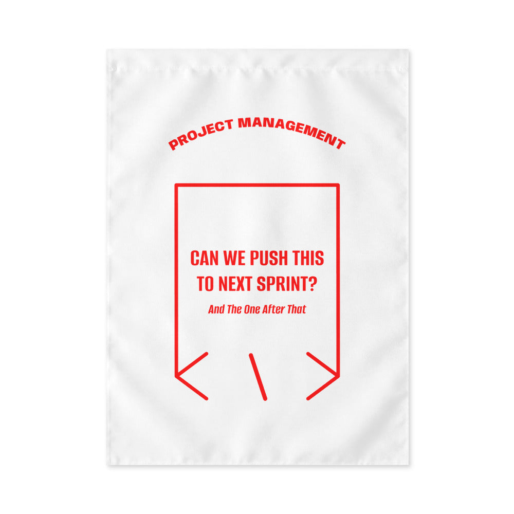 Can We Push This To Next Sprint? — White Red back mockup