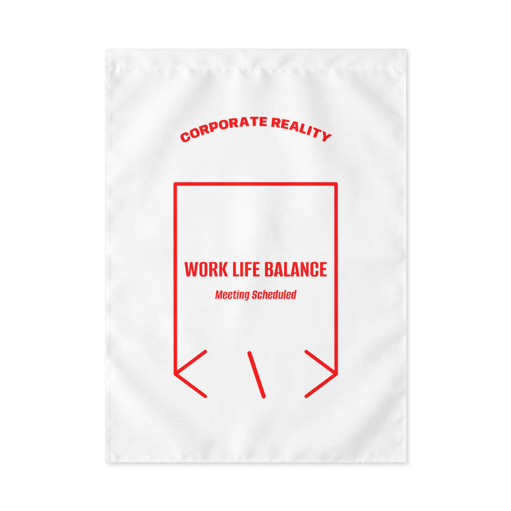 Work Life Balance — White Red back mockup