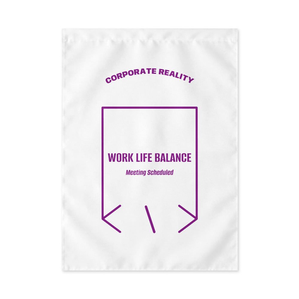 Work Life Balance — White Purple back mockup