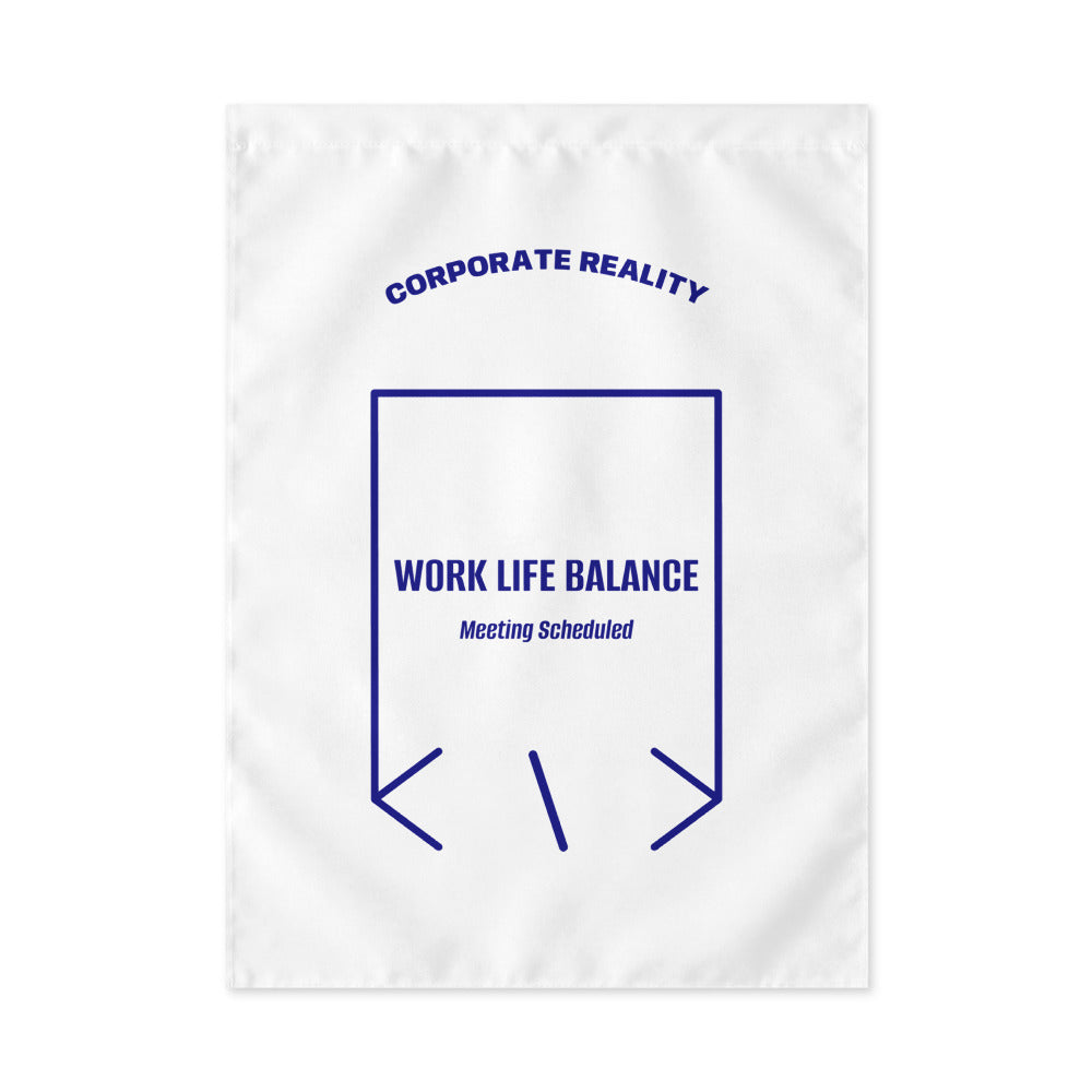 Work Life Balance — White Navy back mockup