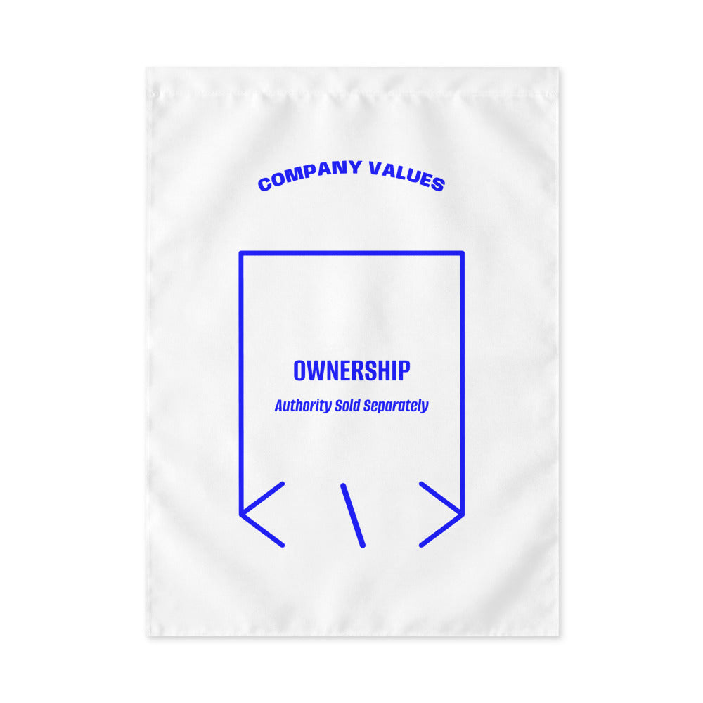 Ownership — White Blue back mockup