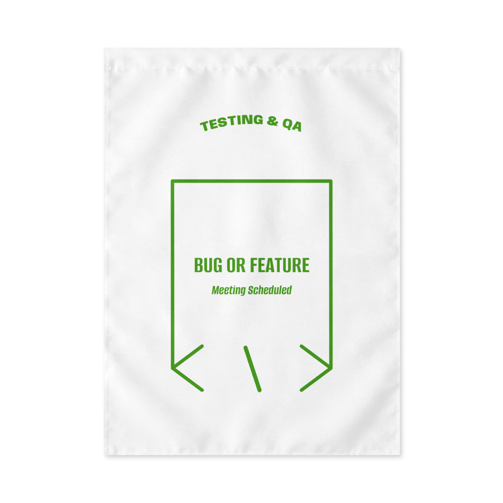 Bug Or Feature — White Green back mockup