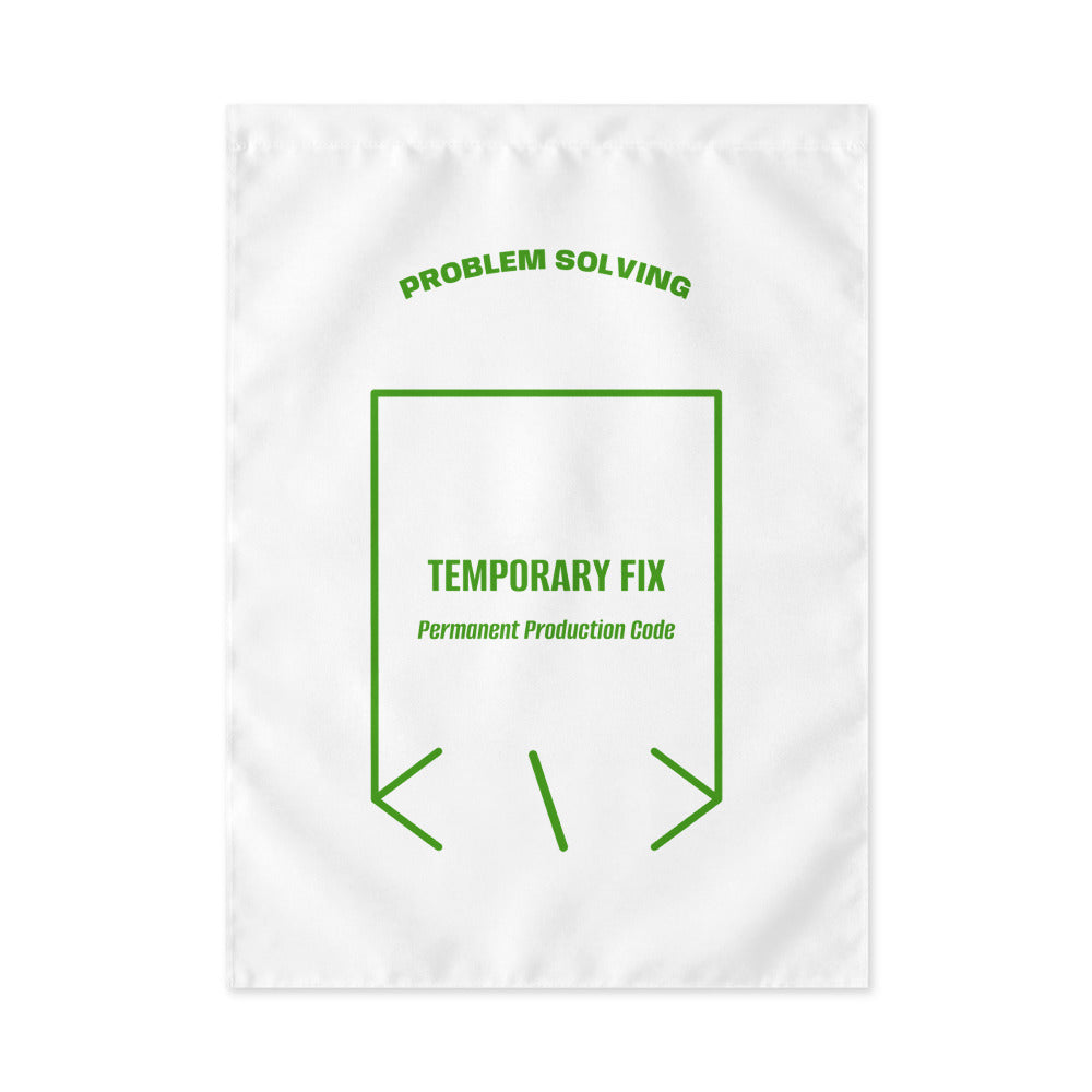Temporary Fix — White Green back mockup