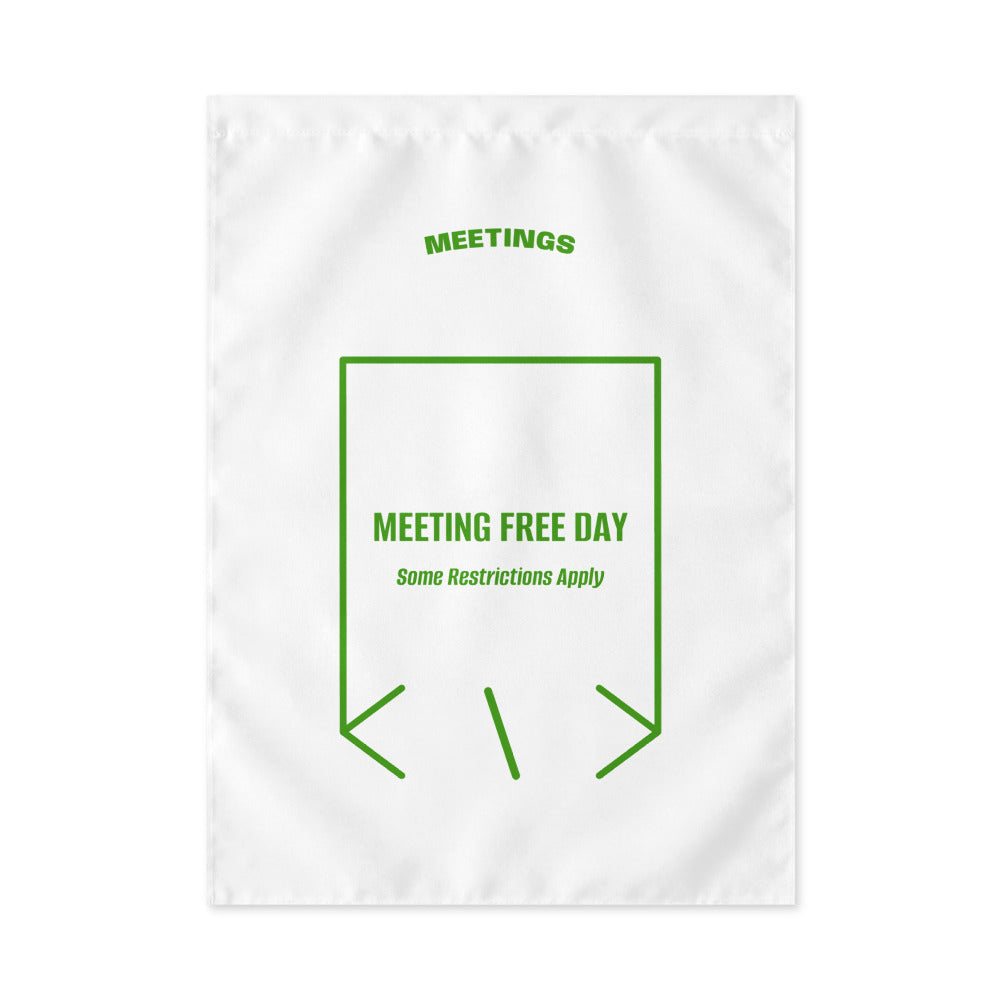 Meeting Free Day — White Green back mockup