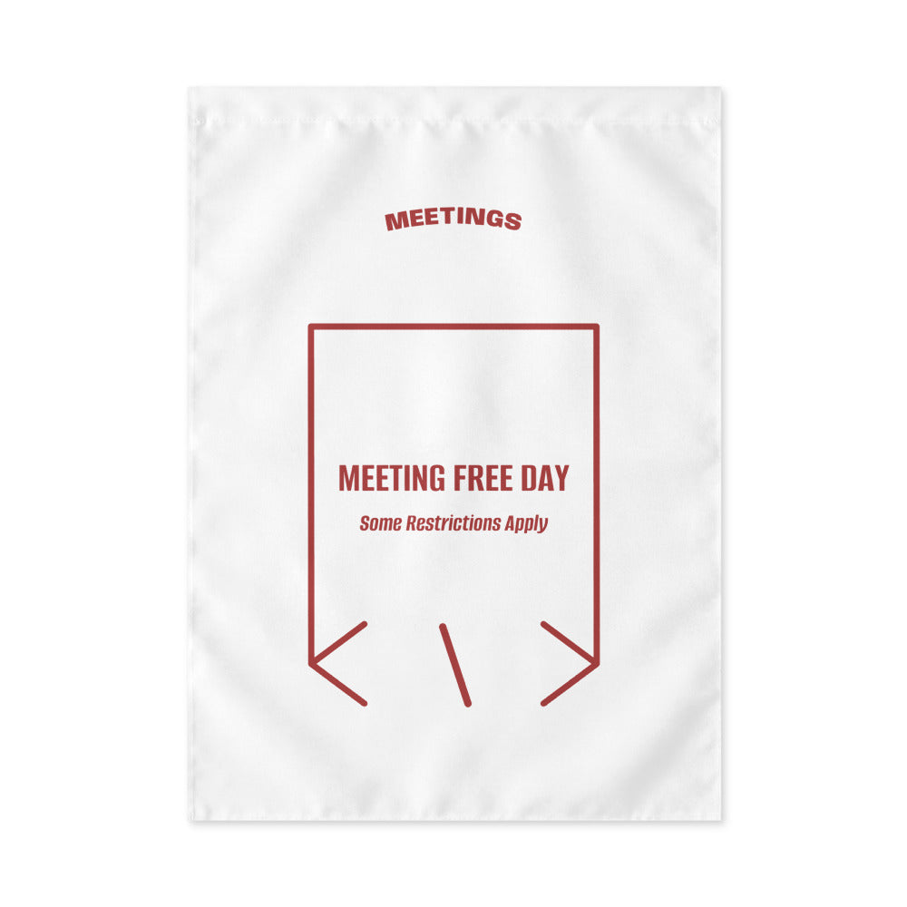 Meeting Free Day — White Brown back mockup