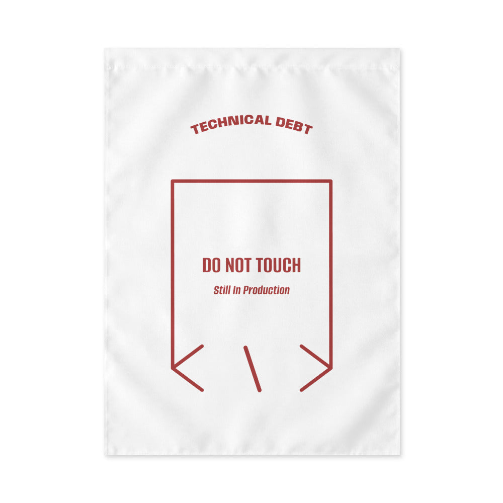 Do Not Touch — White Brown back mockup