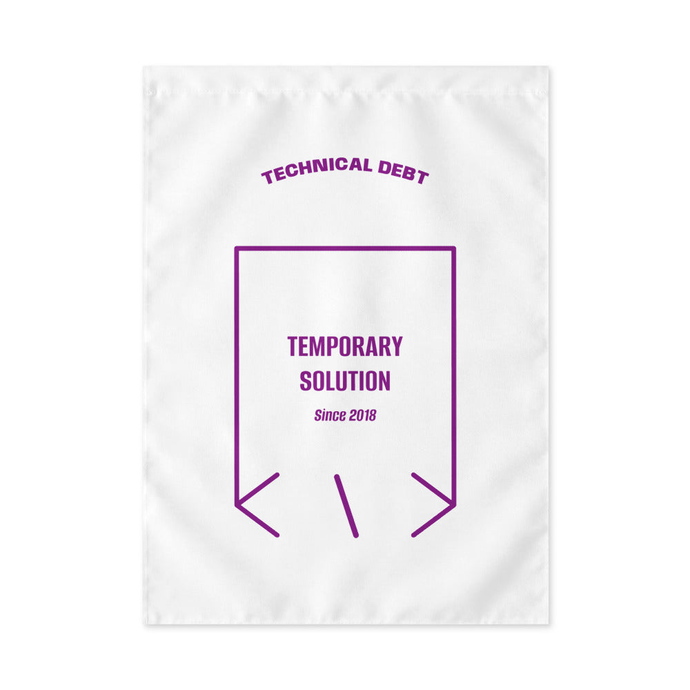 Temporary Solution — White Purple back mockup