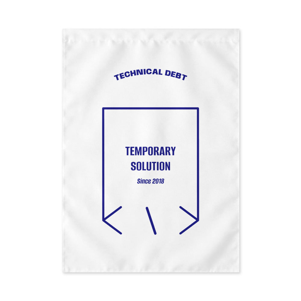 Temporary Solution — White Navy back mockup